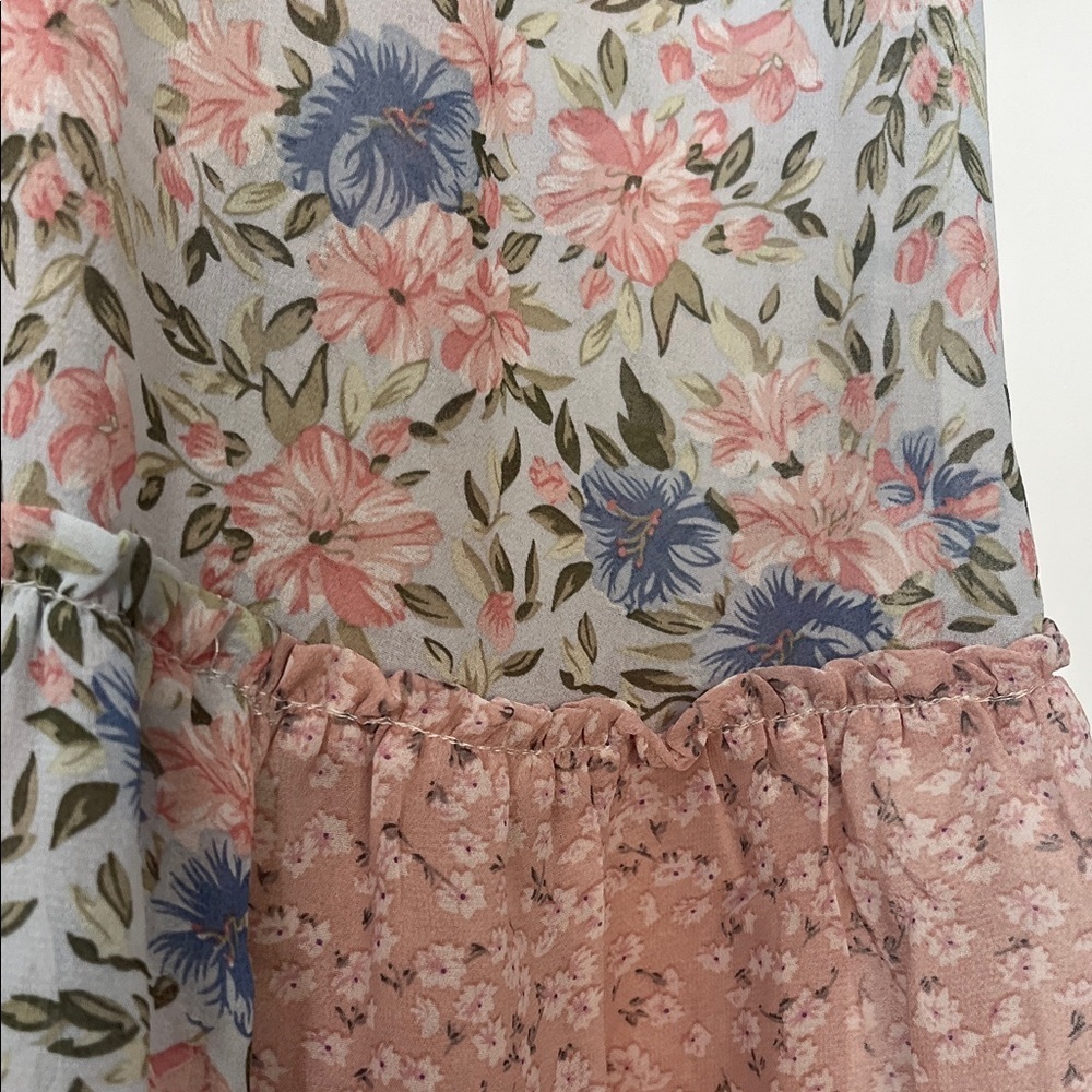 GiGiO Women's Pink and Yellow Floral Blouse - Picture 8 of 12